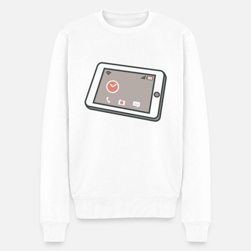Tablette - Pull Premium bio Homme - blanc
