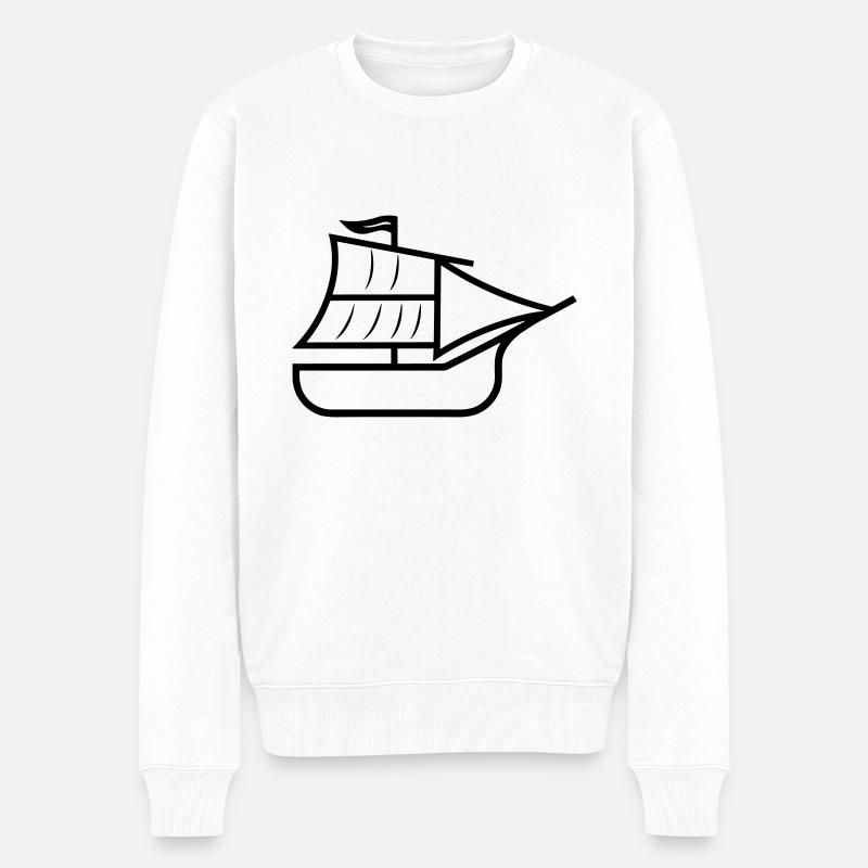 Bateau pirate - Pull Premium bio Homme - blanc
