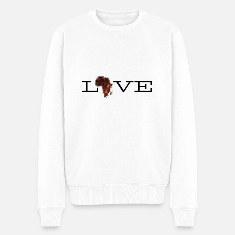 Amour de l'Afrique - Pull Premium bio Homme - blanc