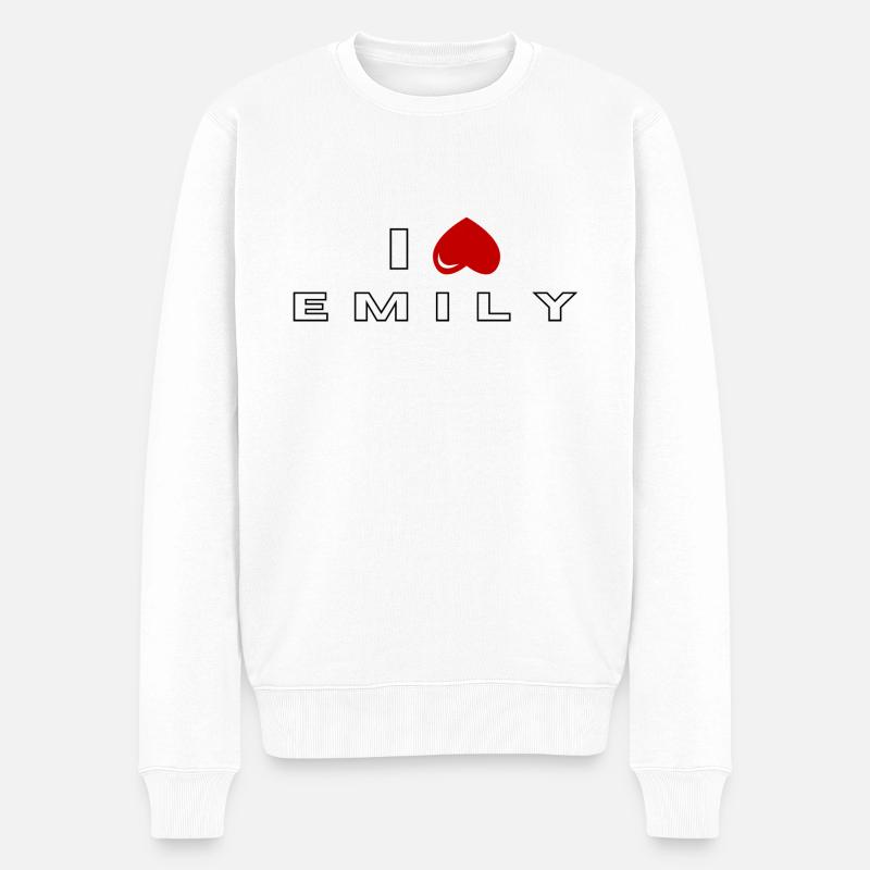 Je déteste Emily - Pull Premium bio Homme - blanc