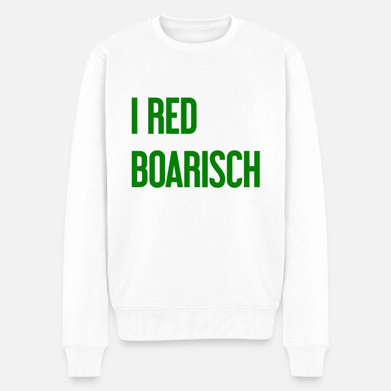 I boarisch rouge - Pull Premium bio Homme - blanc
