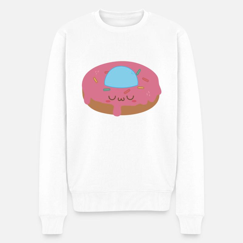 Donut OVNI - Pull Premium bio Homme - blanc