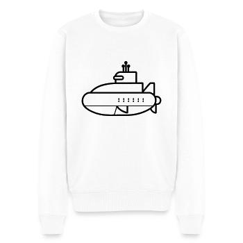 U-Boot-Boot - Männer Premium Bio Pullover - Weiß - Vorne - Thijin (182cm)