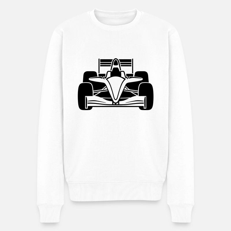 Voiture de course - Pull Premium bio Homme - blanc