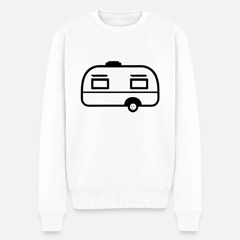 petite caravane - Pull Premium bio Homme - blanc