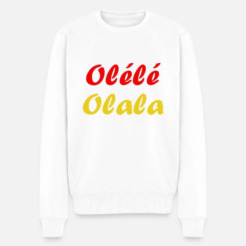 oélé olala - Pull Premium bio Homme - blanc