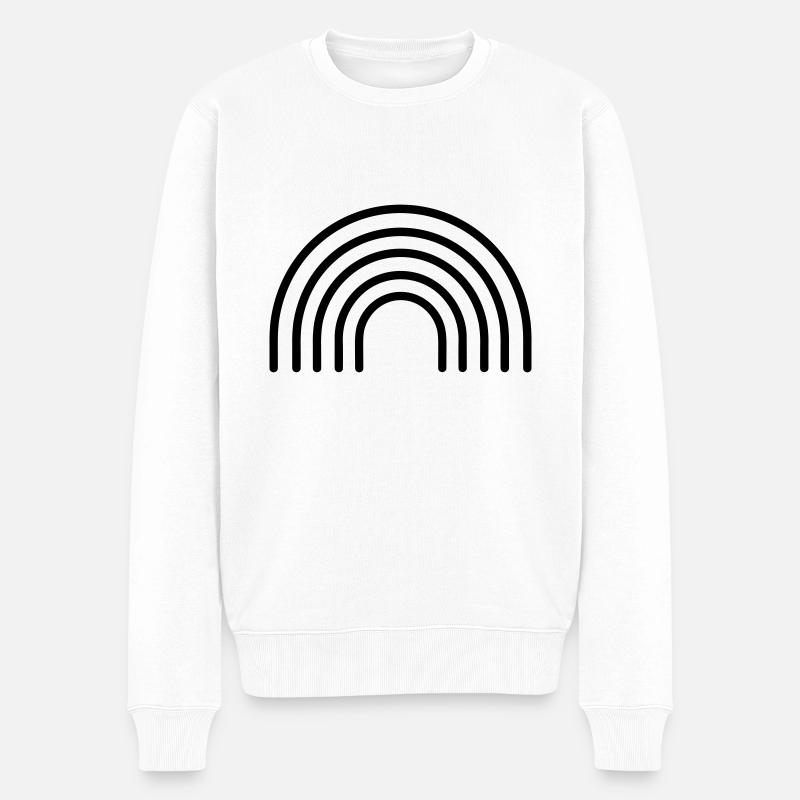 Arc en ciel - Pull Premium bio Homme - blanc