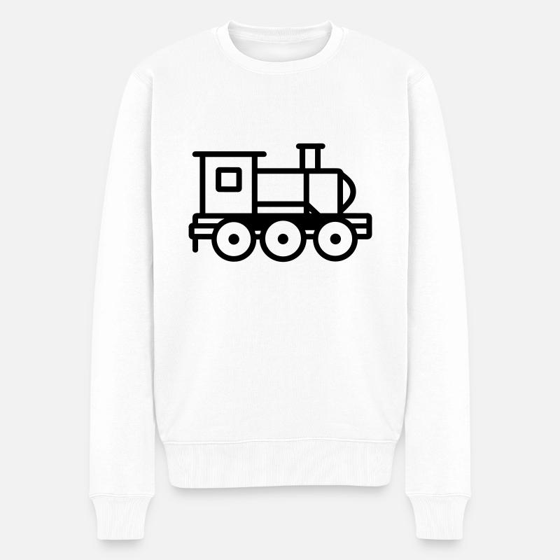 locomotive - Pull Premium bio Homme - blanc