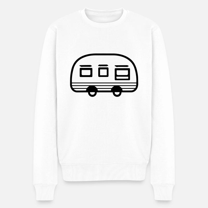 petite caravane - Pull Premium bio Homme - blanc