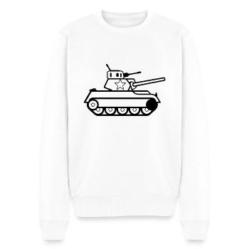 tank - Men's Premium Organic Jumper - white - Front - Thijin (182cm)