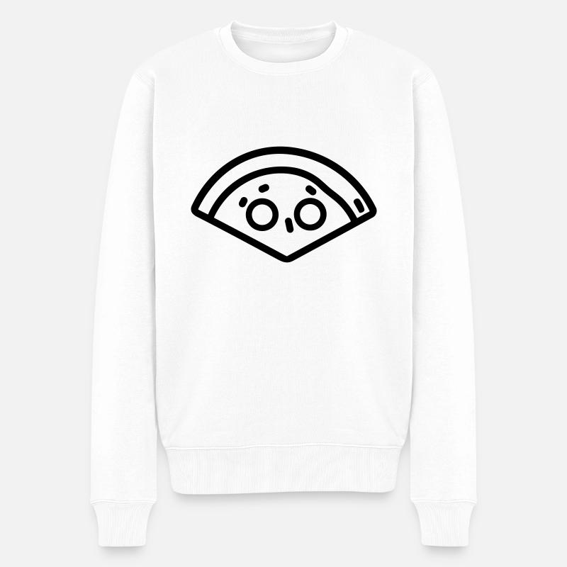 part de pizza - Pull Premium bio Homme - blanc