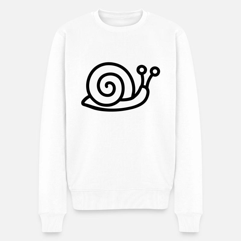Escargot - Pull Premium bio Homme - blanc