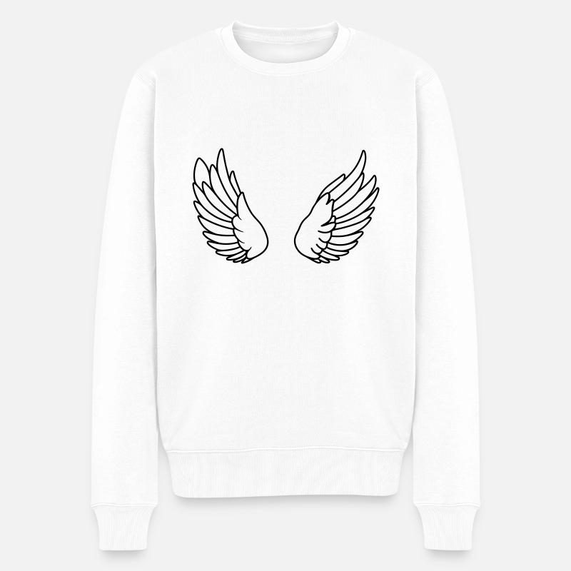 Ailes d'ange - Pull Premium bio Homme - blanc