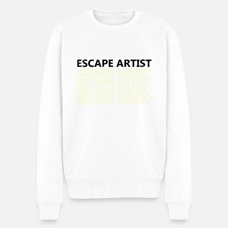 Lockpicking Lock Picking Aufsperrdienst Designs - Männer Premium Bio Pullover - Weiß