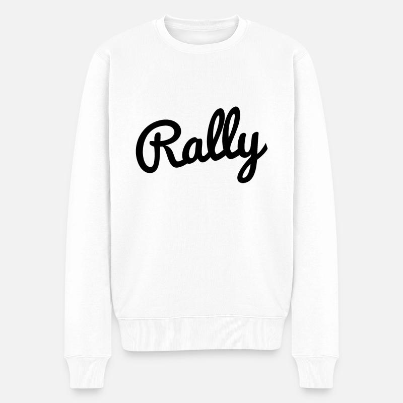 Rally - Männer Premium Bio Pullover - Weiß
