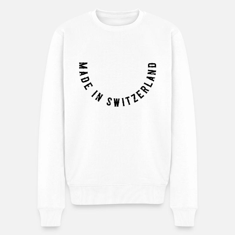 Fabriqué en Suisse - Pull Premium bio Homme - blanc