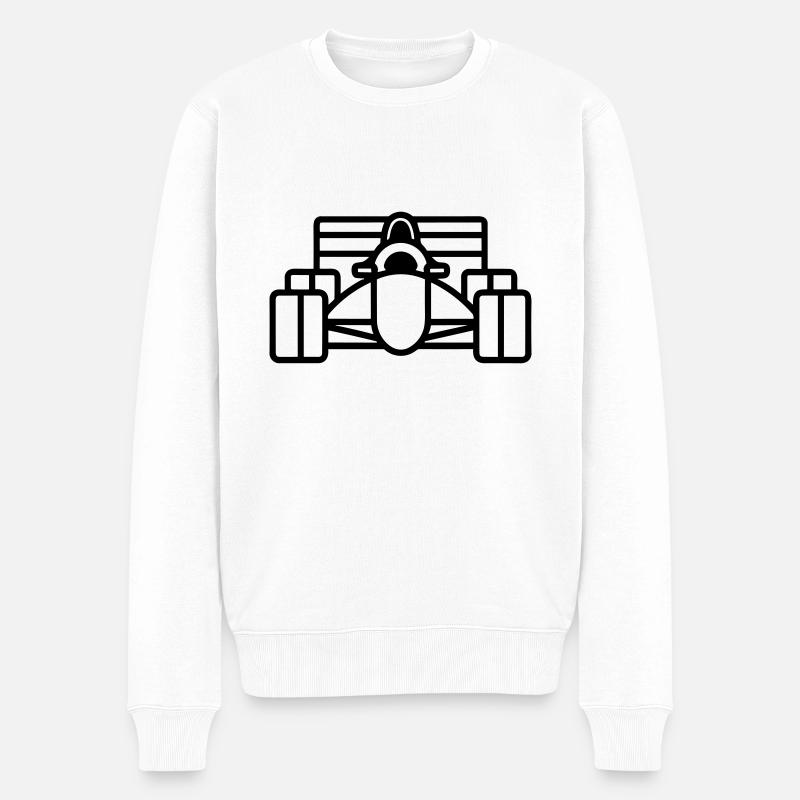 F1 Voiture de course - Pull Premium bio Homme - blanc