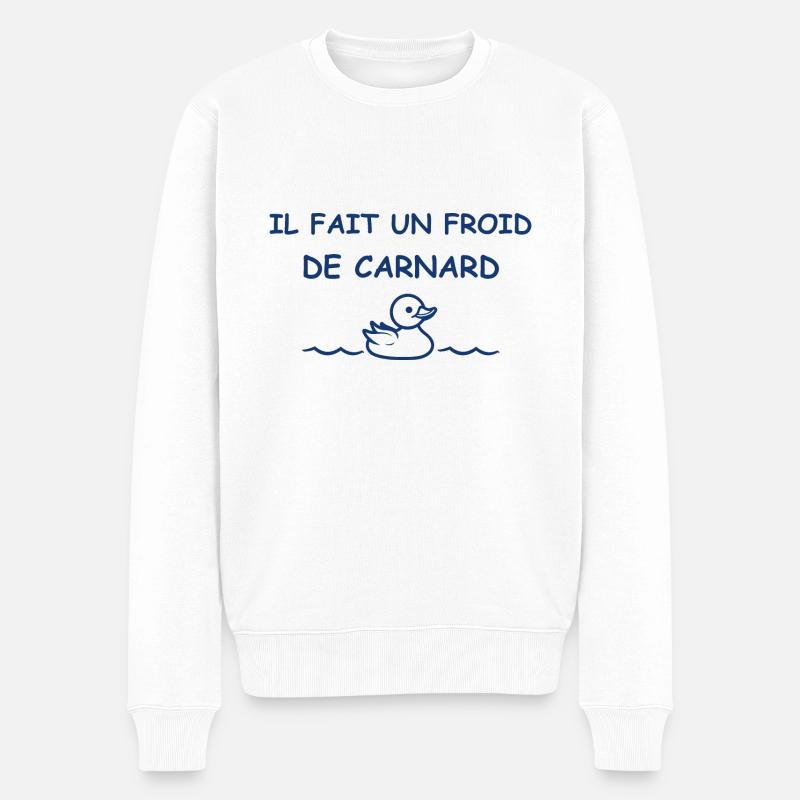 Froid de canard - Pull Premium bio Homme - blanc