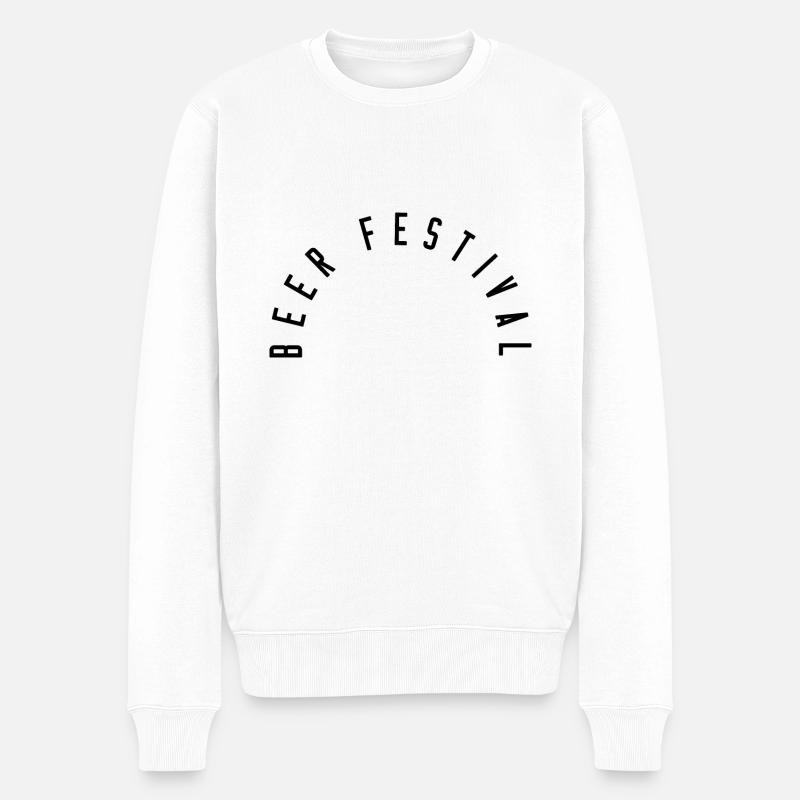 Beer Festival - Männer Premium Bio Pullover - Weiß