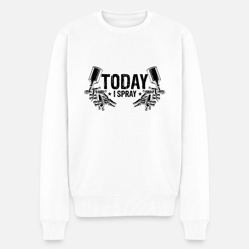 Autolackierer Angebot für Karosserietechniker - Männer Premium Bio Pullover - Weiß