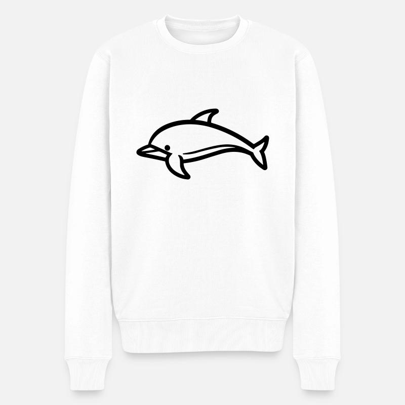 dauphin - Pull Premium bio Homme - blanc