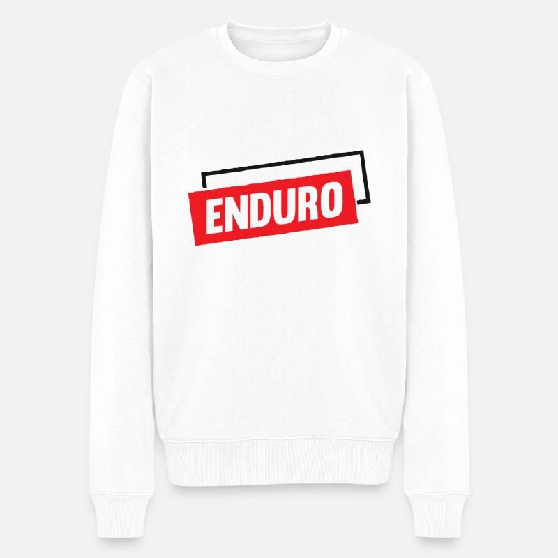 Enduro - Männer Premium Bio Pullover - Weiß
