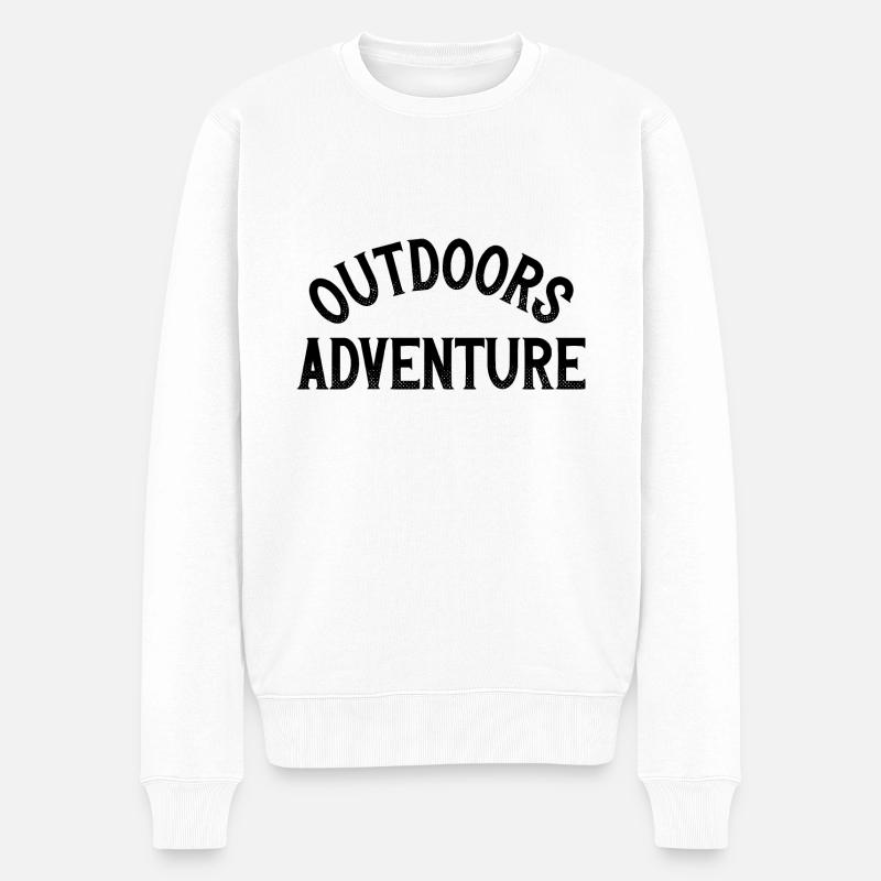 Outdoors - Männer Premium Bio Pullover - Weiß
