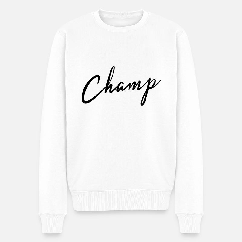 Champ - Männer Premium Bio Pullover - Weiß