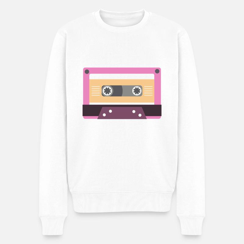 lesbian record - Männer Premium Bio Pullover - Weiß