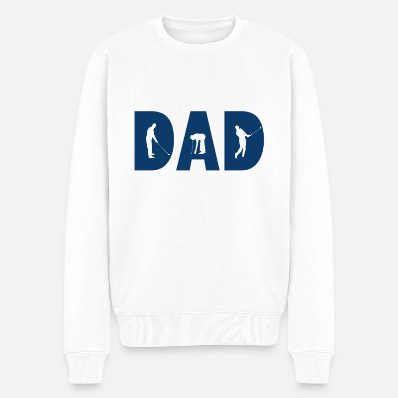 Papa de golf - Pull Premium bio Homme - blanc