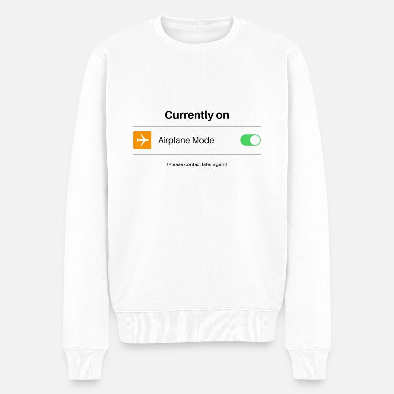 En mode avion - Pull Premium bio Homme - blanc