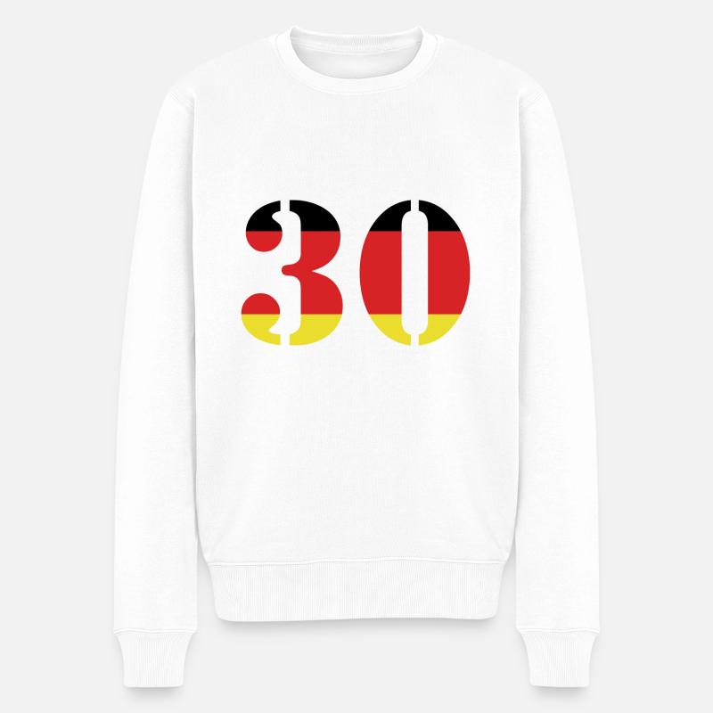 Maillot 30 numéros Allemagne - Pull Premium bio Homme - blanc