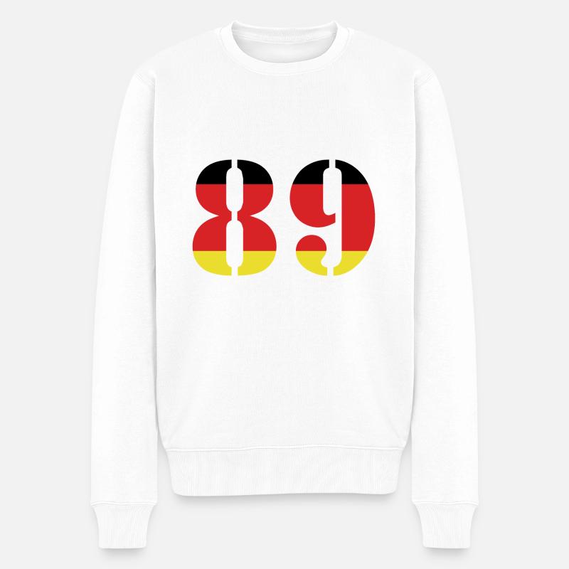89 Numéro Jersey Allemagne - Pull Premium bio Homme - blanc