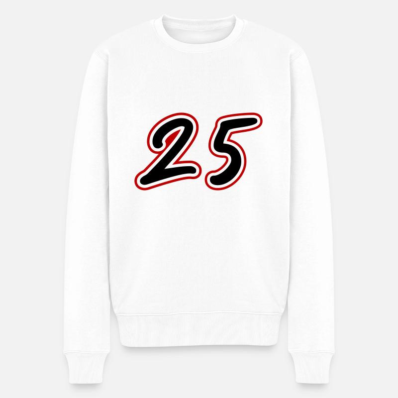 25 ans Numéro - Pull Premium bio Homme - blanc