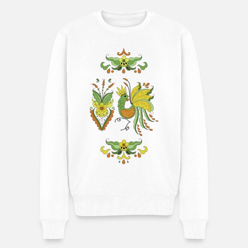 Coq d’Allmoge - Eivor - Pull Premium bio Homme - blanc