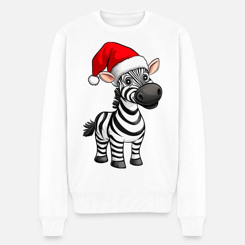 Noël des zèbres - Pull Premium bio Homme - blanc