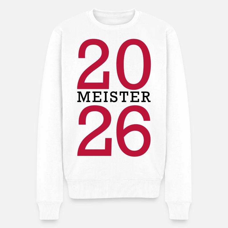 Meister 2026 Meisterschaft - Männer Premium Bio Pullover - Weiß