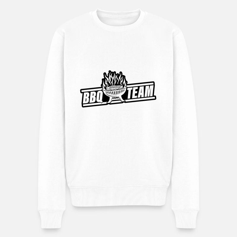 Barbecue Grill Bbq Team - Pull Premium bio Homme - blanc