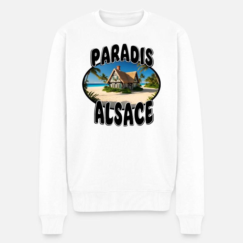 Paradis Alsace - Pull Premium bio Homme - blanc