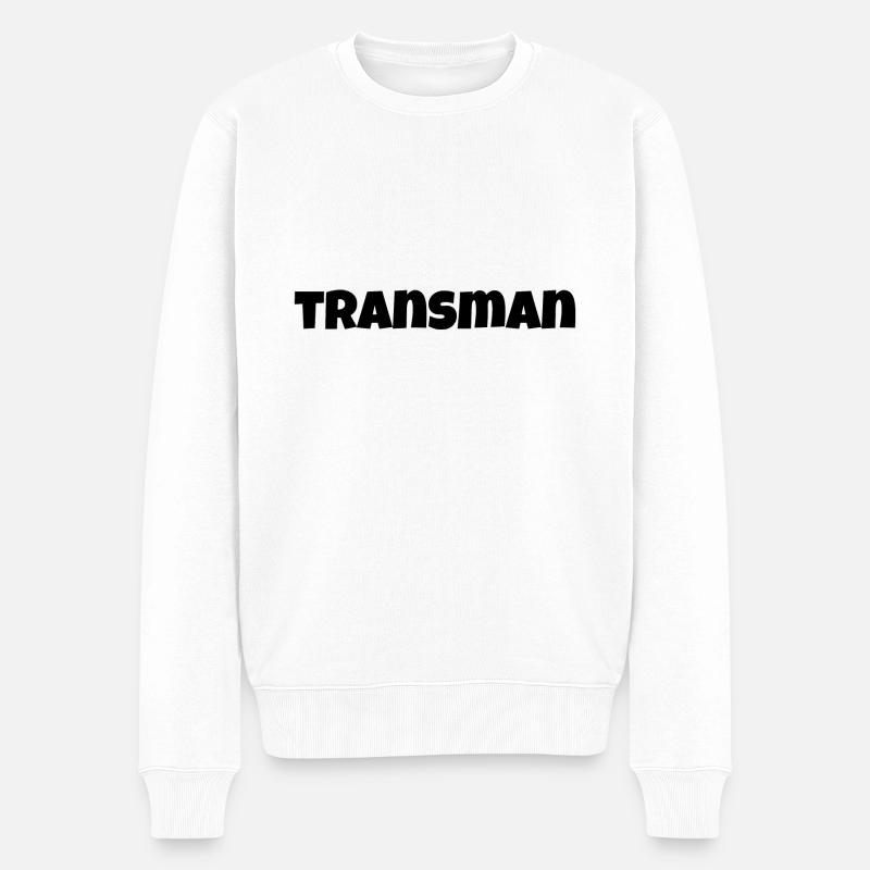 Transman - Pull Premium bio Homme - blanc