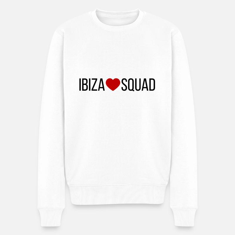 Ibiza Squad Heart - Pull Premium bio Homme - blanc
