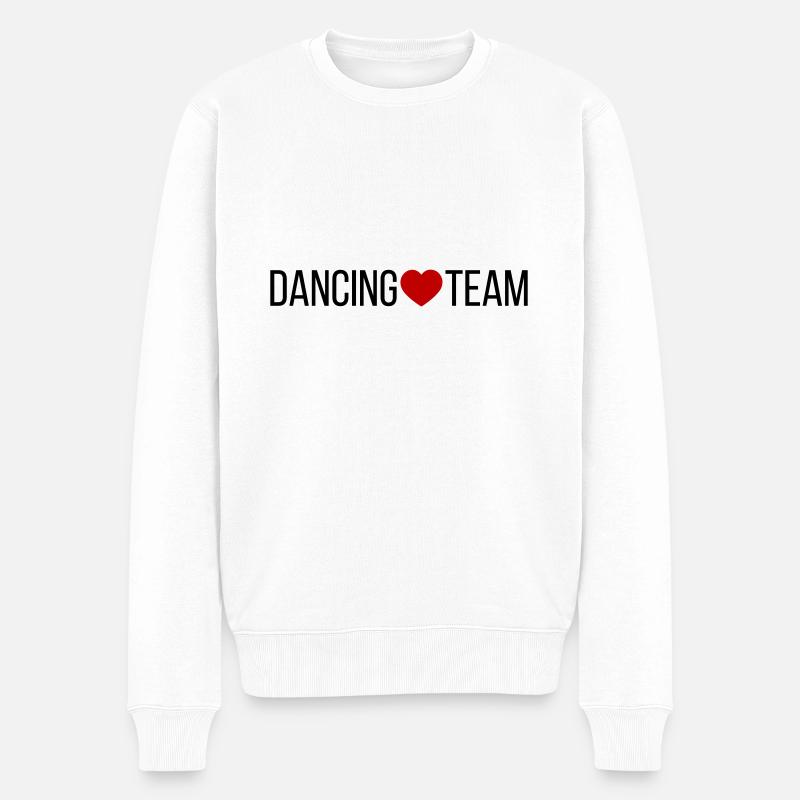 Cœur d’équipe de danse - Pull Premium bio Homme - blanc