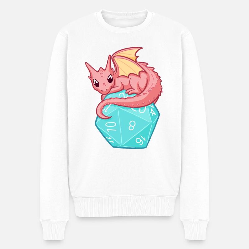 Bébé Dragon - Pull Premium bio Homme - blanc