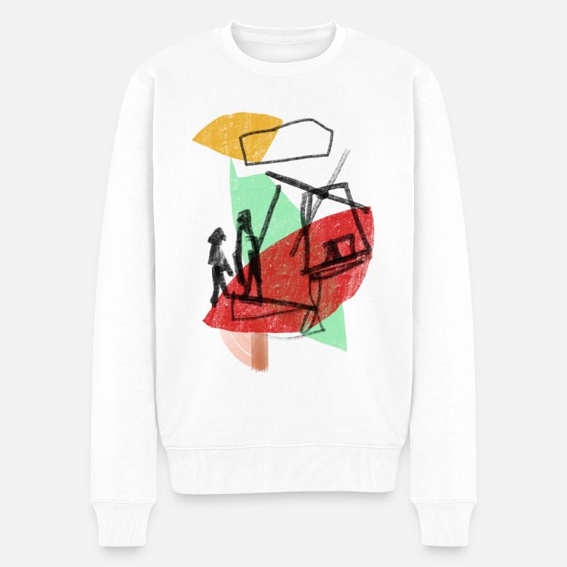 Don Quichotte - Pull Premium bio Homme - blanc