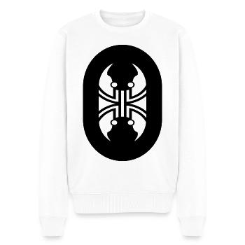 Extraordinary look - Men's Premium Organic Jumper - white - Front - Thijin (182cm)
