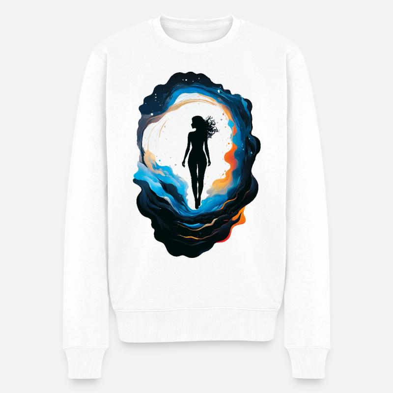 Éveil Cosmique - Pull Premium bio Homme - blanc