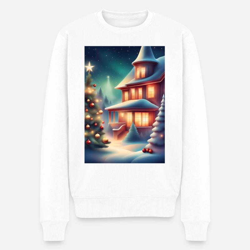 Merveilleuse période de Noël - Pull Premium bio Homme - blanc