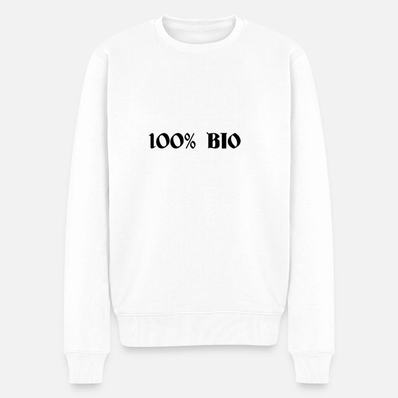 100% BIO - Pull Premium bio Homme - blanc