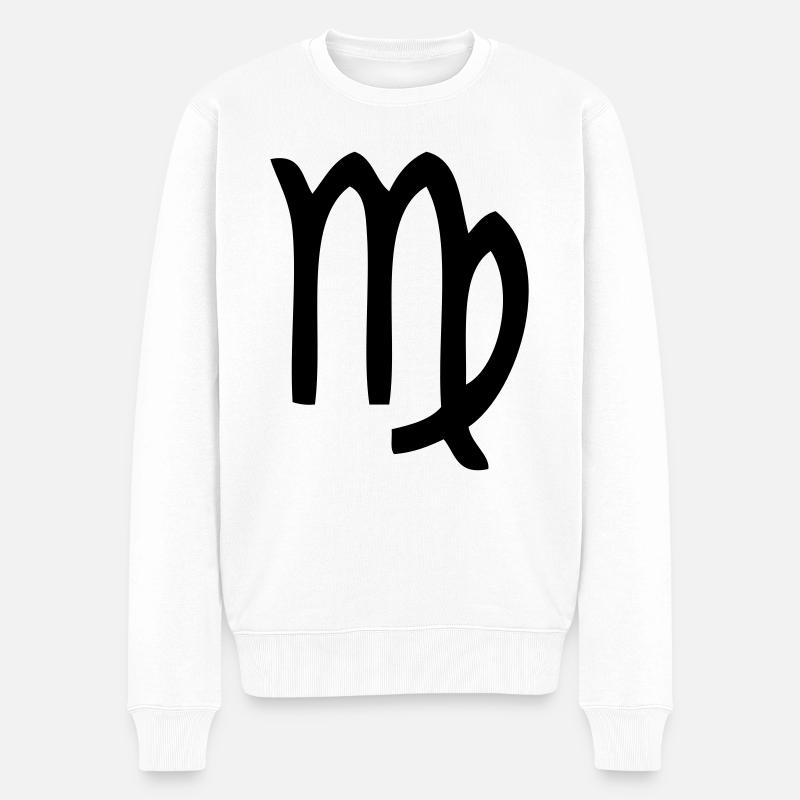 signe astrologique vierge - Pull Premium bio Homme - blanc