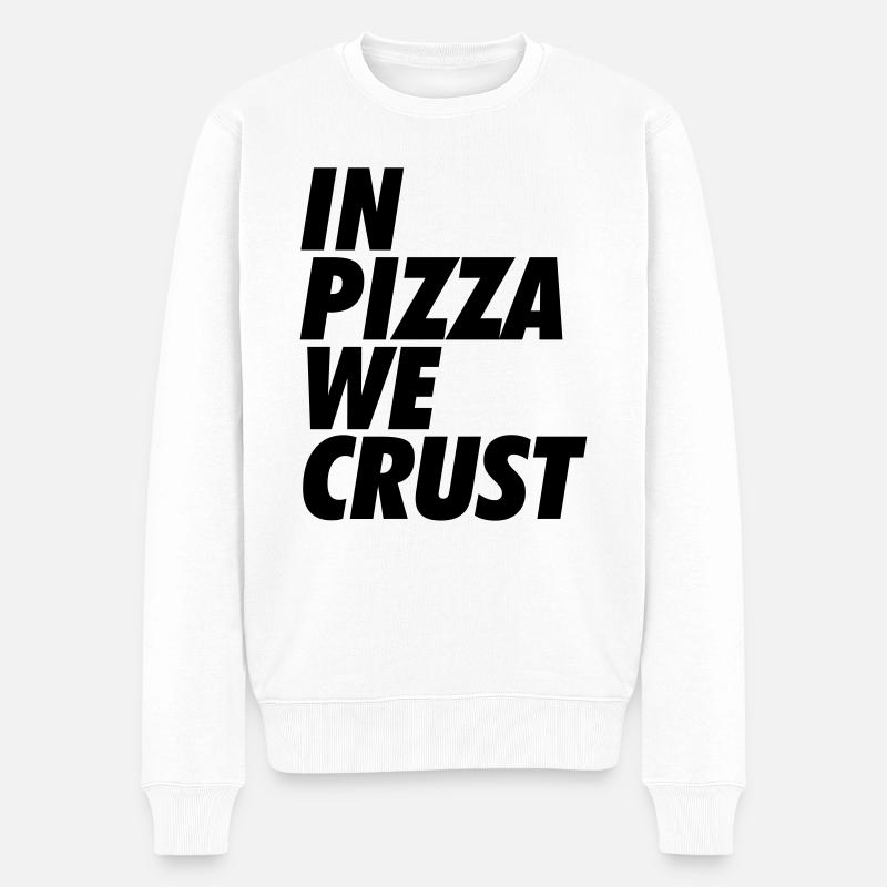 Pizza - Pull Premium bio Homme - blanc
